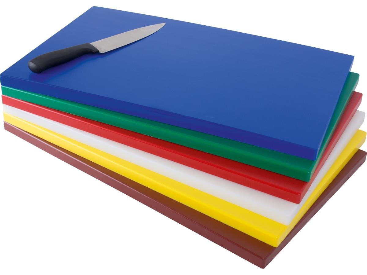 Polyethylen-Schneidebrett GN gelb, HACCP geeignet, BTH 530 x 325 x 18 mm