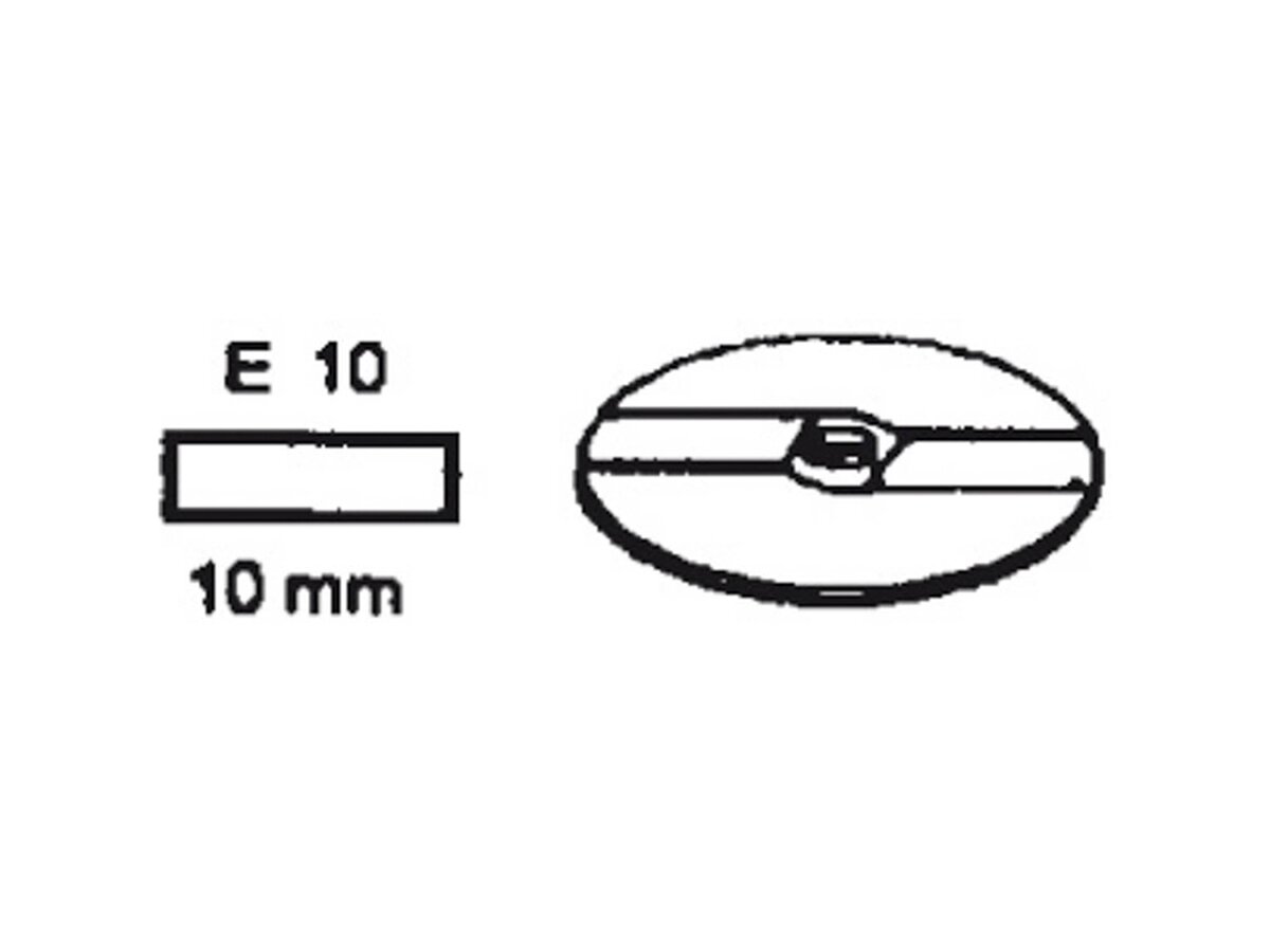 Schneidscheibe E 10, Stärke 10 mm, für Multi-Gemüse-Schneider