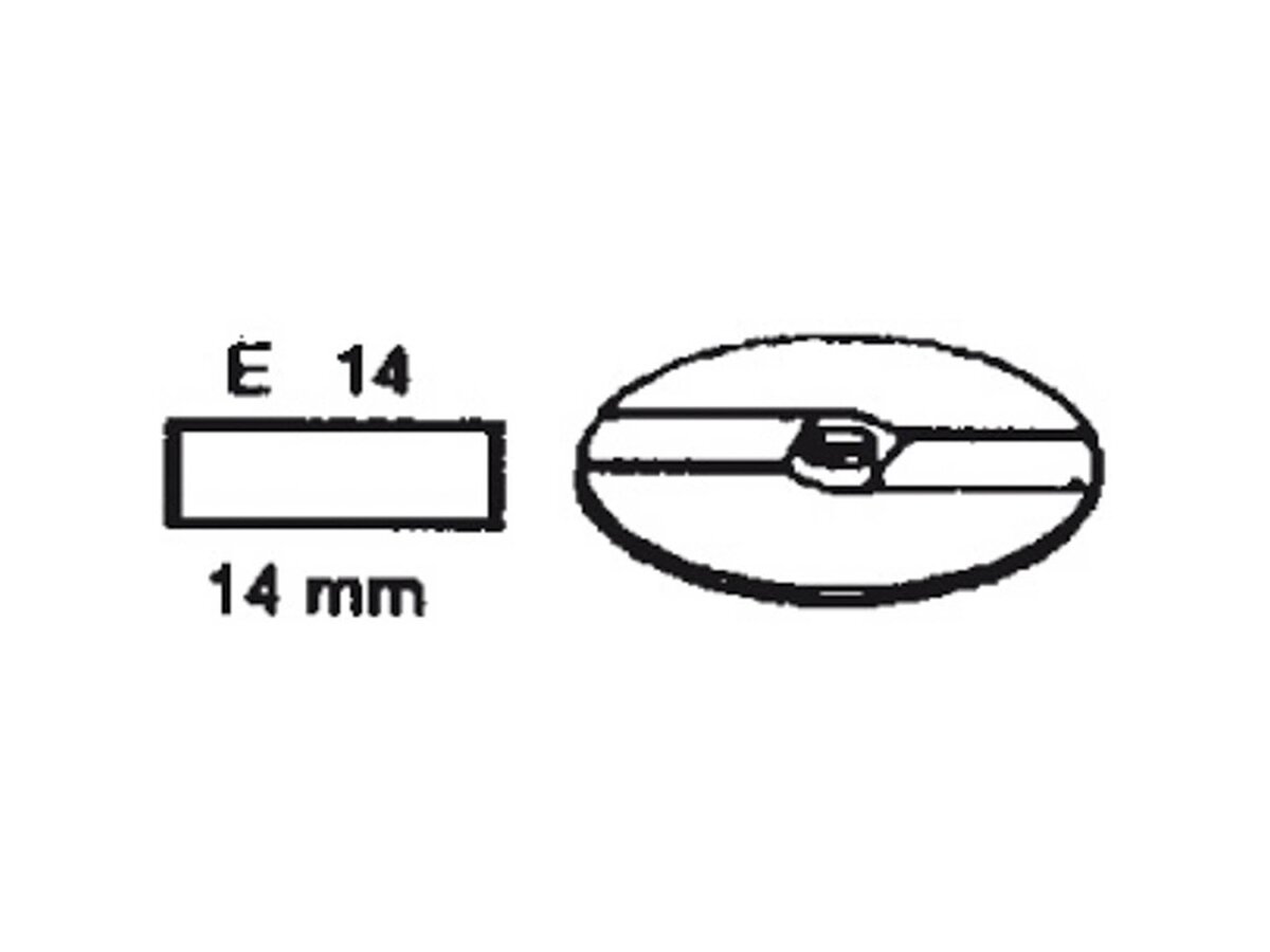 Schneidscheibe E 14, Stärke 14 mm, für Multi-Gemüse-Schneider
